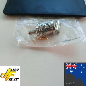 BNC CRIMP PLUG With 0.7mm centre pin. - Suits standard size RG58 cable. - Picture 1 of 1