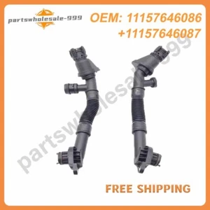 2* Left & Right Crankcase Vent Hoses for BMW 550i 650i 750i 750Li B7 X5 X6 N63 - Picture 1 of 8