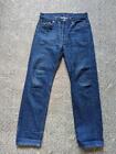 vintage 1970-80s jeans LEVIS denim 501 blue 34x33 dark wash