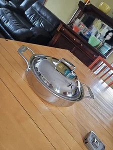 All-Clad d5 Stainless-Steel 3 qt Pan Dome Lid Made in USA Double Handle - Picture 1 of 17