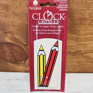 Reloj Hueco Nogal Artesanía Color Lápiz Reloj Manecillas - ¡Nuevo! 76 mm / 3” #27291 - Imagen 1 de 7