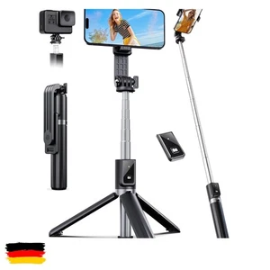 ANXRE Selfie Stick Stativ Mit Fernauslöser, 360° Drehbarer Tragbar 106Cm Handyst - Bild 1 von 11