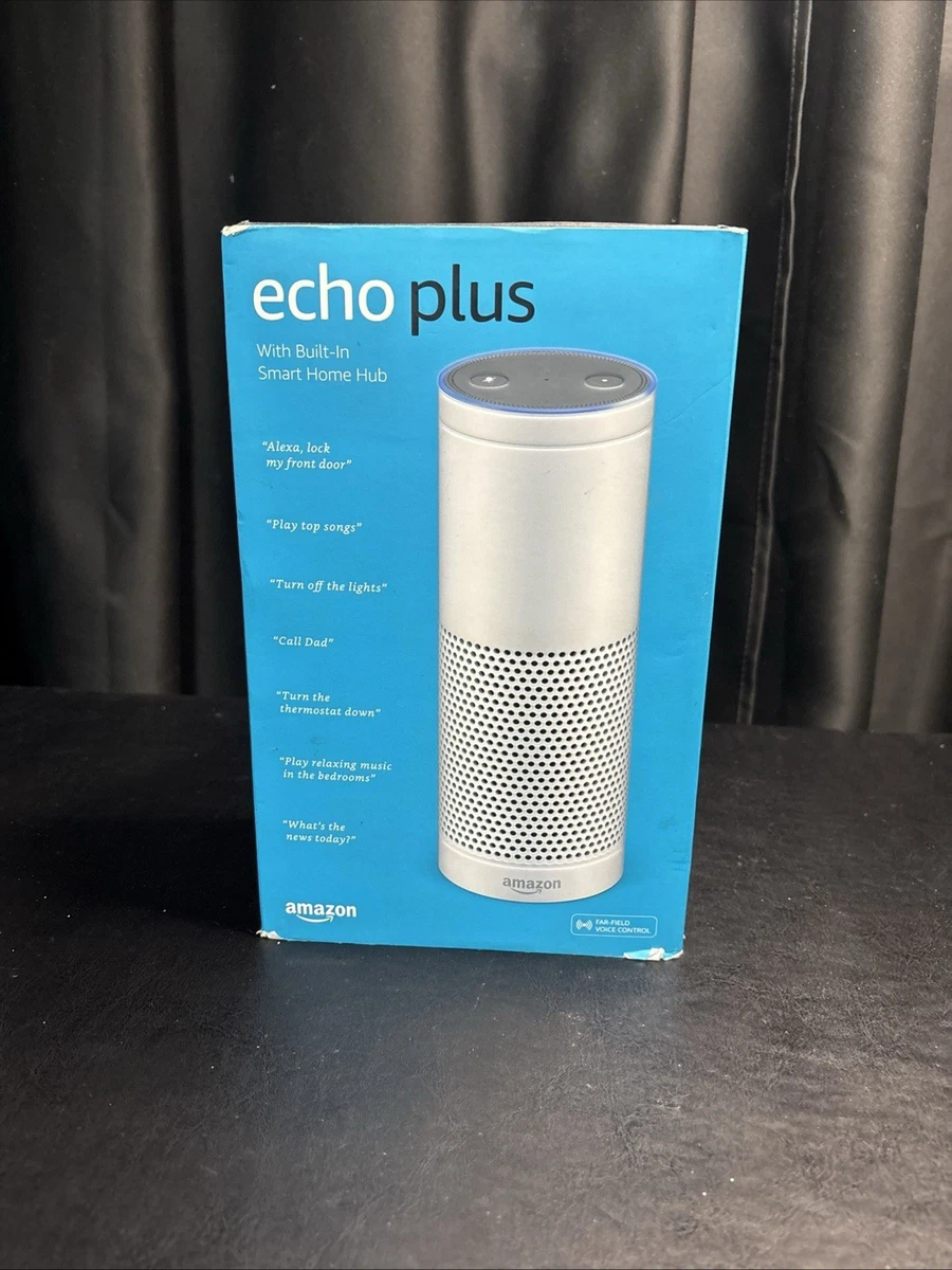 Amazon Echo Plus (1st Generation) Silver Alexa Smart Speakers for