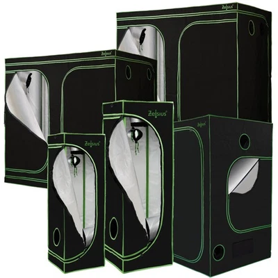 ZELSIUS Growbox Grow tent Growschrank Indoor Gewächshaus Zuchtzelt Zuchtschrank - Bild 1 von 4