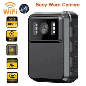 64G HD 4K Audio Video DVR IR Night Cam WIFI Camcorder Mini Police Body Camera - Picture 1 of 27
