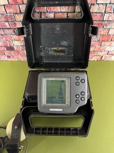 Humminbird Wide One Hundred Portable Fish Finder w 455 Sensor & Case, working - Picture 1 of 15