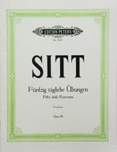 Sitt . Fifty daily Exercises for violin Opus98 - Picture 1 of 1
