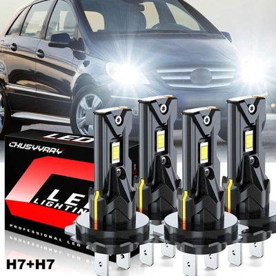 Para Mercedes-Benz E350 B200 2008 2009 2010 2011 Bombillas LED haz alto-bajo Foto 1 de 4