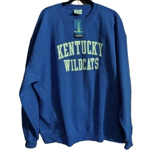 Champion Eco Kentucky Wildcats Sweatshirt NWT Blue Size 2XL Sport Spellout Eco - Picture 1 of 4