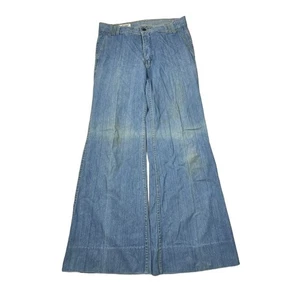 Vintage Wide Leg Baggy Skater Jeans American Graffiti FLAW Light Wash W34 L32 - Picture 1 of 10
