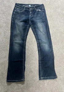 Maurices Jeans Womens Size 7 / 8 Dark Blue Denim Original Bootcut - Picture 1 of 9