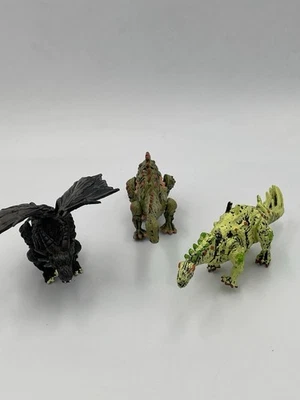 3 Mega Bloks Figures Dragon/Plasma brachiosaurus Dinosaurs A2 - Image 1 of 4