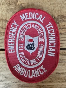 MILITARY PATCH SEW ON EMERGENCY MEDICAL TECHNICIAN AMBULANCE VOCATIONAL TRAINING - Picture 1 of 1