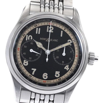 Montblanc 1858 Monopusher Cronógrafo 125582 esfera negra automático para hombre_894789 Foto 1 de 4