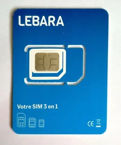 Carte SIM Lebara Mobile Carte Sans Engagement Sans Abonnement WORLD NEW - Zdjęcie 1 z 2