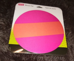 staples round mouse pad Orange - Picture 1 of 3