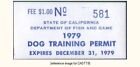 D2K California Dog Training 1979 1,00 $