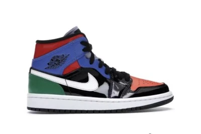 Size 5 - Air Jordan 1 SE Mid Multi Patent W - Image 1 of 4