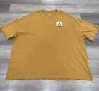 Air Jordan Shirt Mens 2Xl Xxl Flight Shirt Tshirt Tee Jumpman Khaki Gold Orange