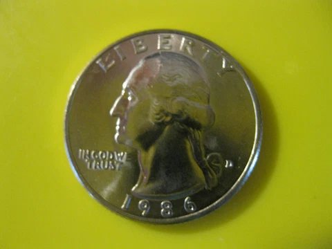 1986 D Washington Quarter Dollar Ch/Gem BU! Cover