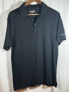 Arnold Palmer Golf Polo Stretch Black Mens Medium - Picture 1 of 6