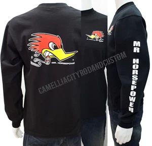 CLAY SMITH T-Shirt M Long Sleve Mr. HORSEPOWER Drag Racing vtg NHRA old Hot Rod - Picture 1 of 4