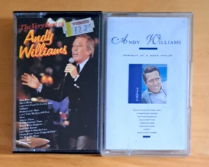 ANDY WILLIAMS CASSETTE TAPE X 2 PORTRAIT OF A SONG STYLIST & THE VERY BEST OF - Picture 1 of 1
