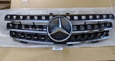 Parrilla ML para Mercedes Benz W164 ML320 ML350 550 2005 06 07 2008 con emblema Foto 1 de 4