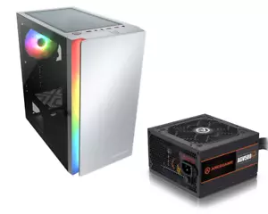 Cougar Purity RGB White Micro ATX Gaming Case & ARESGAME AGV 500W PSU Bundle - Picture 1 of 9