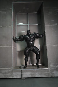 Muscle suit giant for cosplay black faux leather 