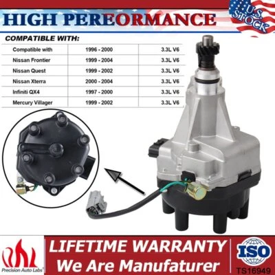 New Ignition Distributor for Nissan Pathfinder Frontier Xterra 1999-2004 3.3L V6 - Image 1 of 4