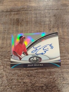 2011 Bowman Platinum Prospect AUTO Jean Segura #BPA-JSE Blue On-Card Auto (D)