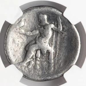 Moneda griega antigua tetradracma macedonia alejandro Magno III y Zeus NGC 376 - Imagen 1 de 4