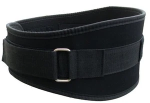 Cinturón de levantamiento de pesas de nailon de 6" para ejercicio y fitness gimnasio NEGRO o AZUL - Imagen 1 de 3