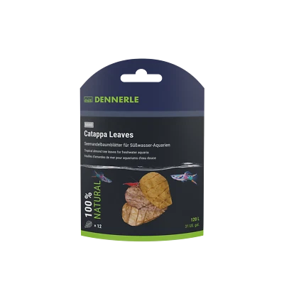 Dennerle Nano Catappa Leaves Seemandelbaumblätter Wasserpflege Nahrung 12 Stück - Bild 1 von 4