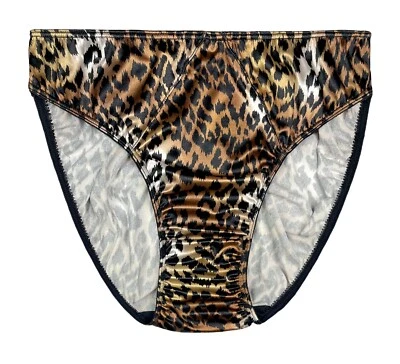 Second Skin Satin Hipster Panty Leopard Print 2XL - Image 1 of 2