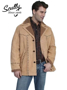 Scully Jacket Coat Boar Suede Leather Cowboy Vintage Western XL - Picture 1 of 12
