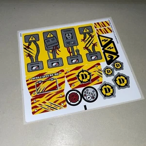 New Lego Dino Original Unused Sticker Sheet from Dino Defense HQ Set 5887 - Picture 1 of 1