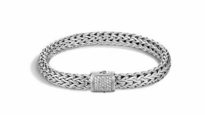 Brazalete de diamantes y plata John Hardy usado Foto 1 de 4