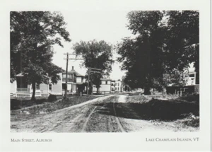 *Vermont Postkarte - "Main Street, in Alburgh" / * Lake Champlain Islands {C45} - Bild 1 von 2