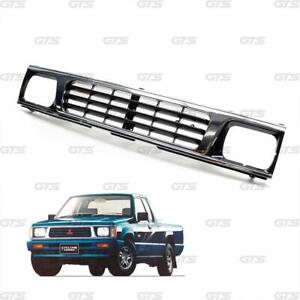 Front Chrome Grille For Mitsubishi Mighty Max L200 Cyclone Pickup 1987 - 1994