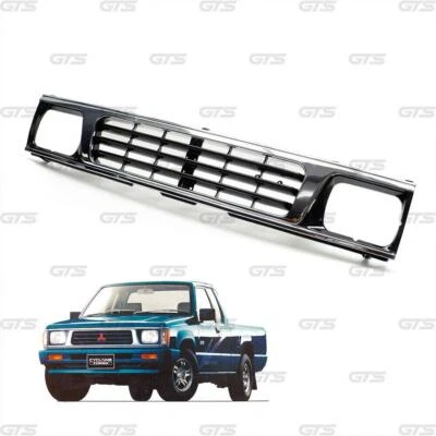 Front Chrome Grille For Mitsubishi Mighty Max L200 Cyclone Pickup 1987 - 1994 Foto 1 de 4