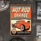 Vintage Metallplatte Hot Rod Garage Reparatur rechteckige Eisenmalerei Kunst 20x