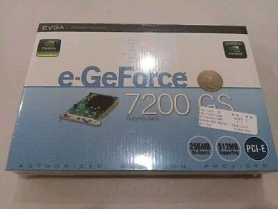 Tarjeta gráfica de video EVGA NVIDIA e-GeForce 7200 GS 256 MB PCI-E para escritorio Foto 1 de 3