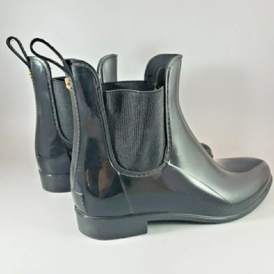 Sam Edelman Tinsley Black Pull-On Black Patent Rain Boot - Size 7M - Image 1 of 4