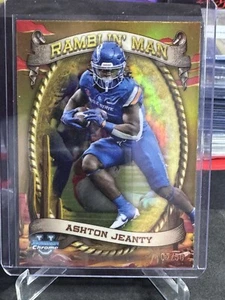 2024 BOWMAN CHROME UNIVERSITY ASHTON JEANTY RAMBLIN MAN GOLD REFRACTOR #/50 - Picture 1 of 2