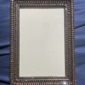 SELTENER OLIVIA RIEGEL ORANGE/BERNSTEIN SWAROVSKI KRISTALL RAHMEN 4x6 - Bild 1 von 11