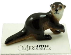 âž¸ Little Critterz Forest Animal Miniature Figurine Otter River Otter Gilde