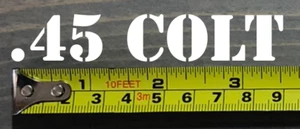 .45 Colt Sticker Decal 3.5" Ammo Can Box Label White Ammunition Case ACP - Picture 1 of 1