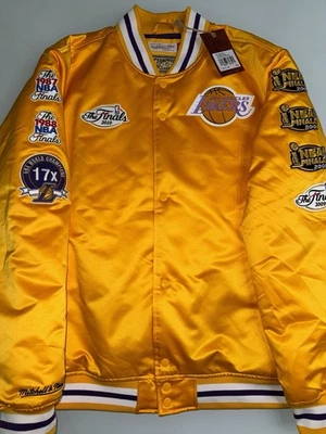 Chaqueta de satén Mitchell & Ness Los Angeles Lakers Championship - Amarilla - (talla XL) Foto 1 de 4